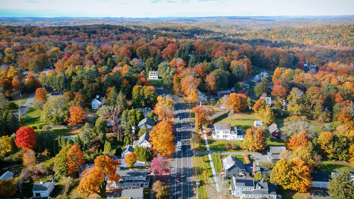 residential Connecticut neighborhood